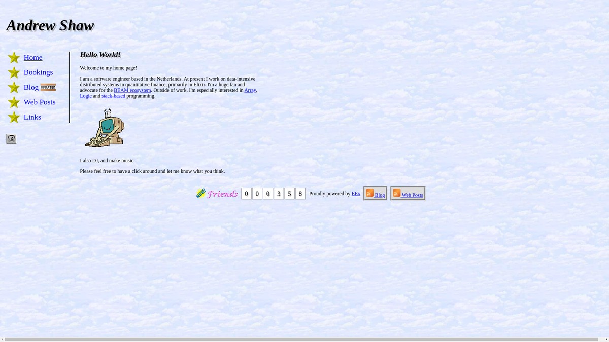 andrewshaw.nl screenshot