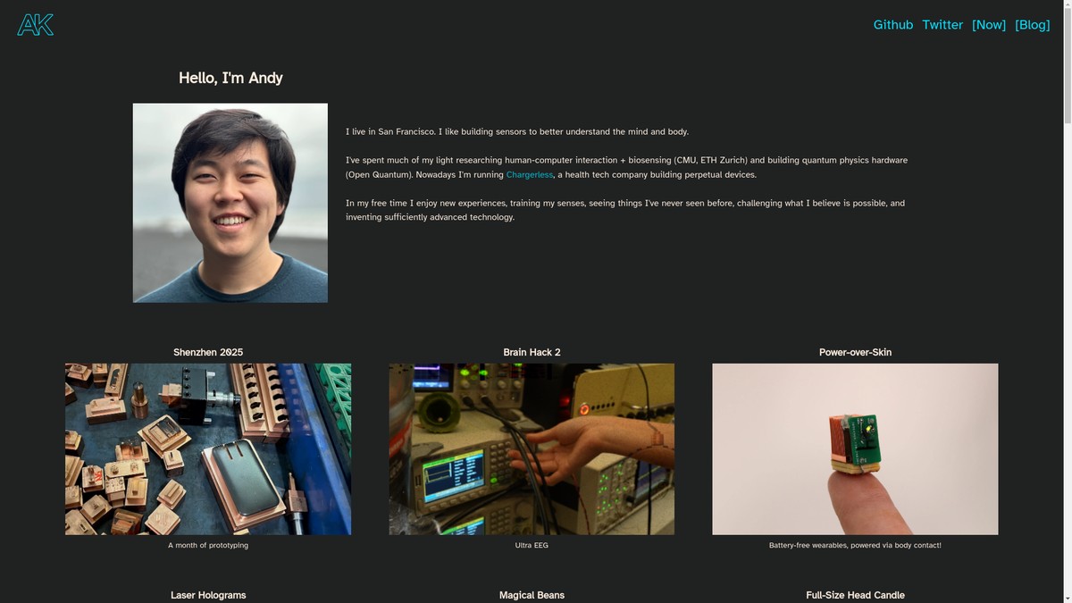 andykong.org screenshot