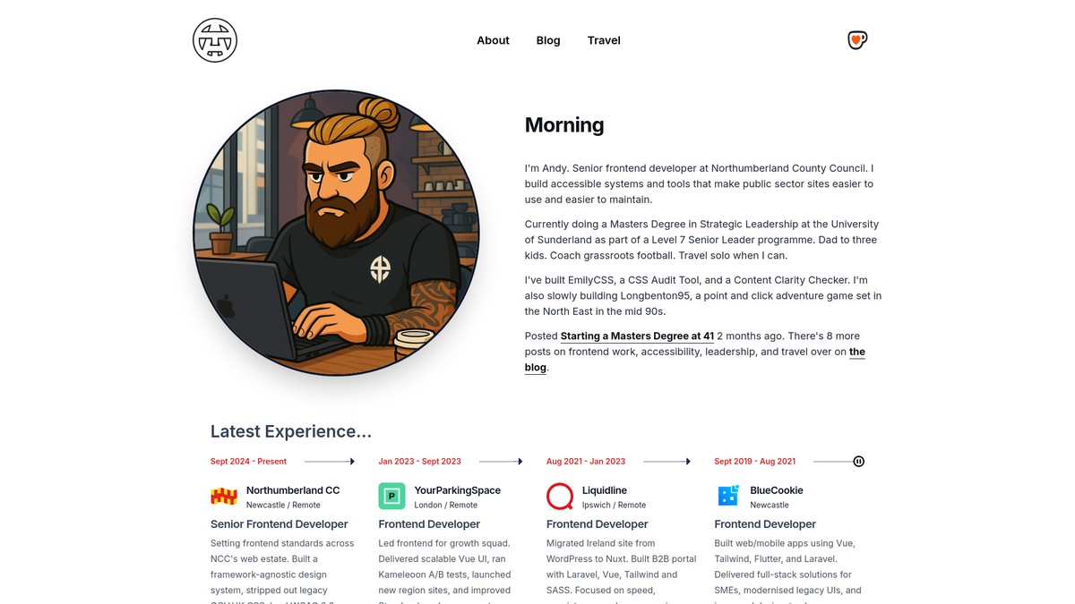 Screenshot of andyterry.co.uk