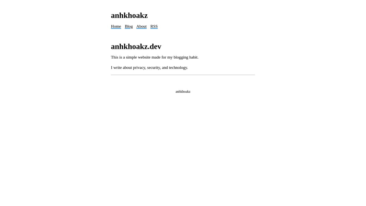 Screenshot of anhkhoakz.dev