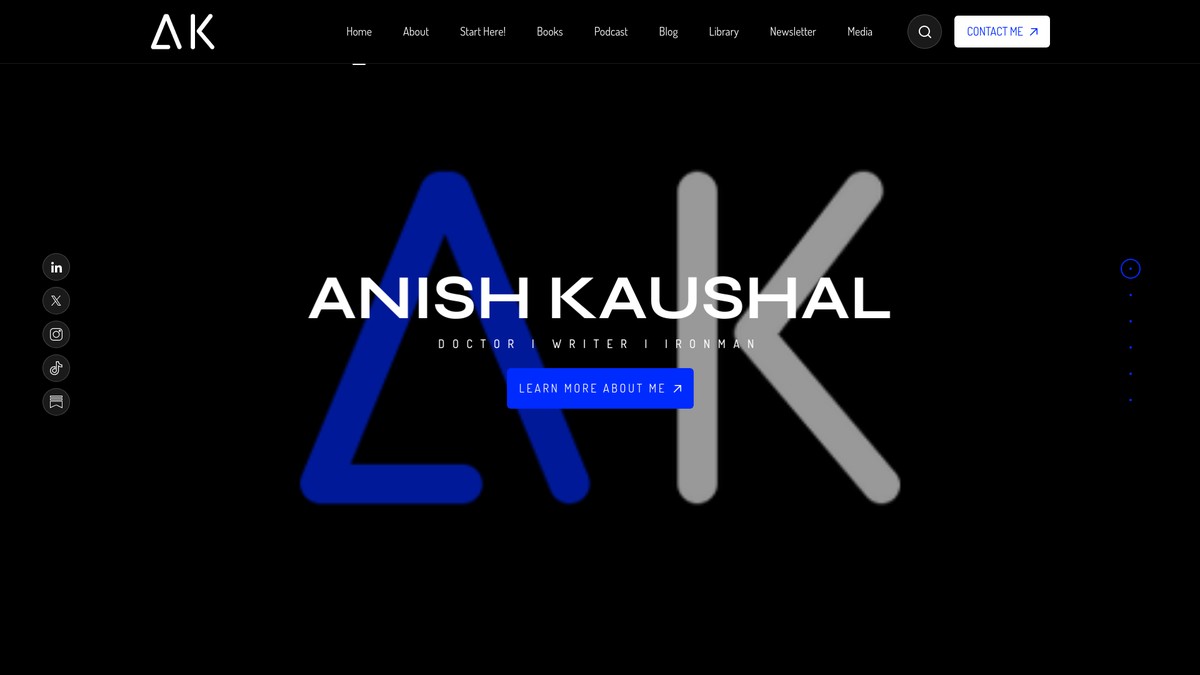 Screenshot of anichexperience.com