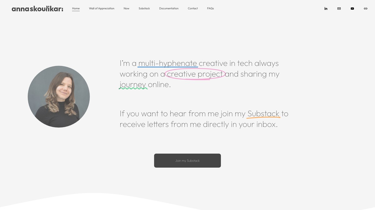 Screenshot of annaskoulikari.com