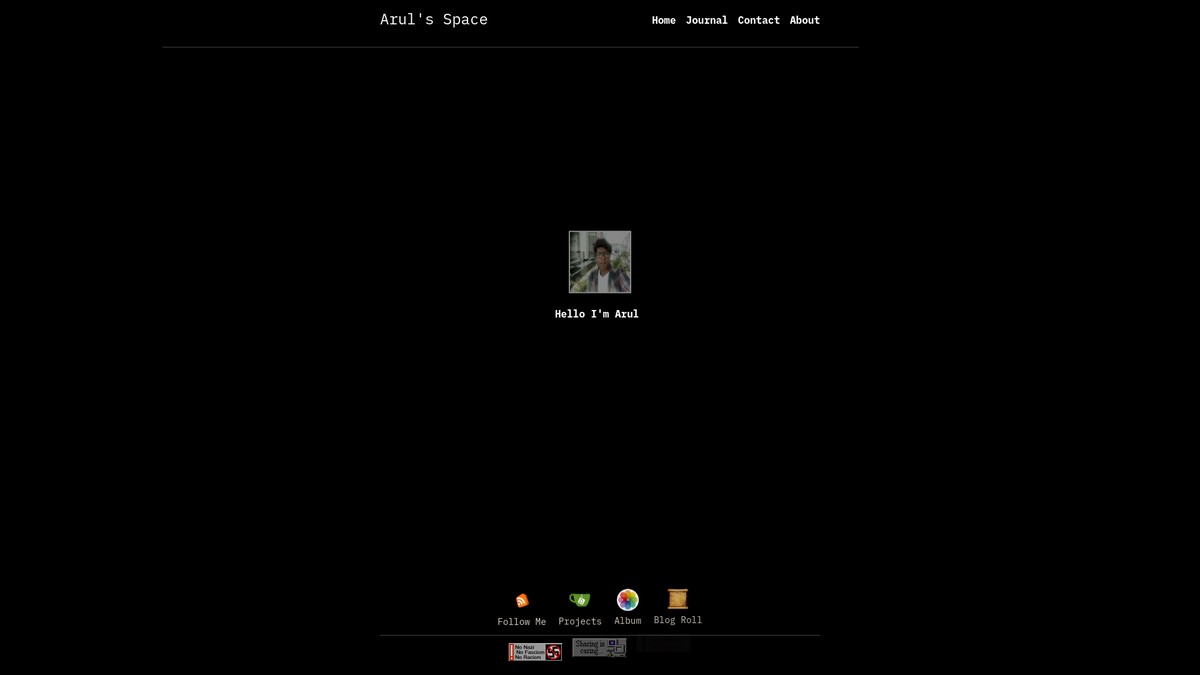 arulbalaji.xyz screenshot