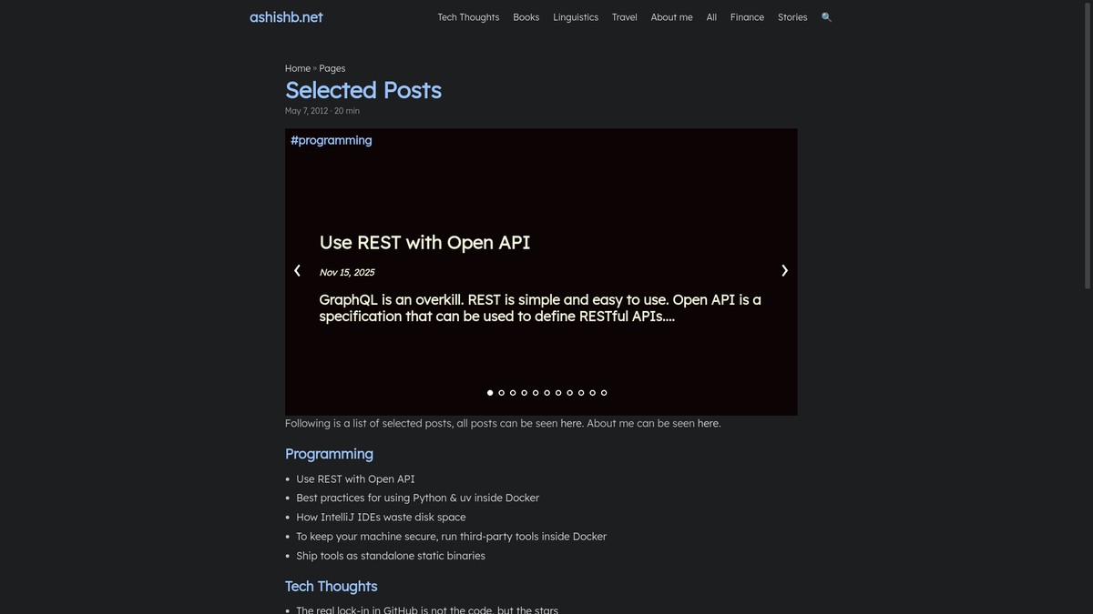 ashishb.net screenshot