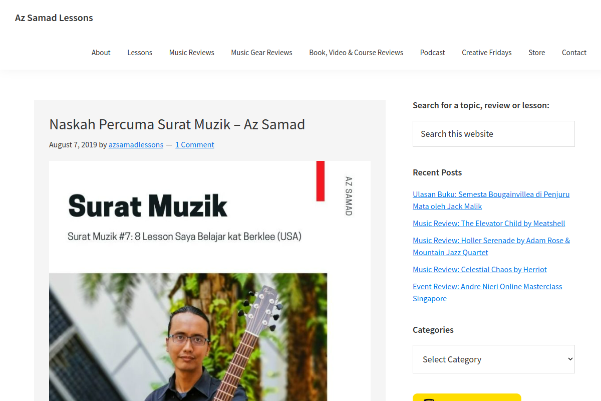 azsamadlessons.com screenshot