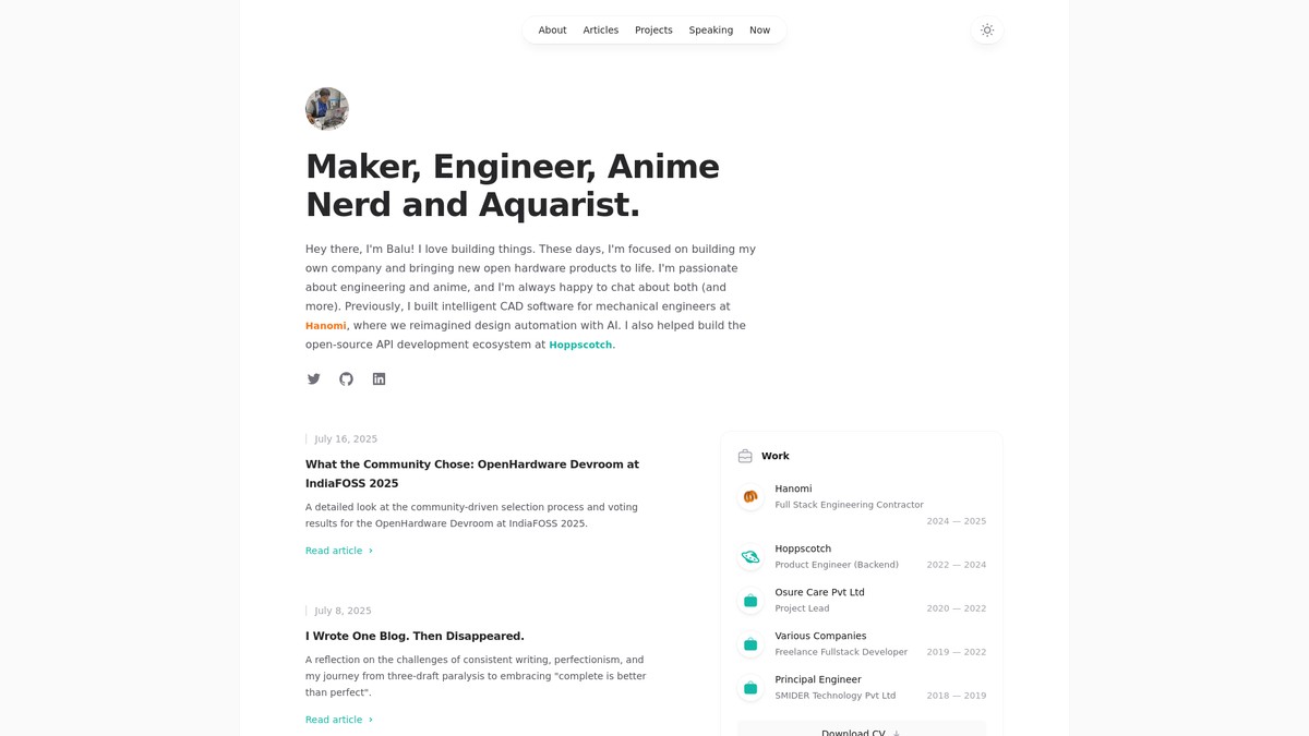 balubabu.dev screenshot