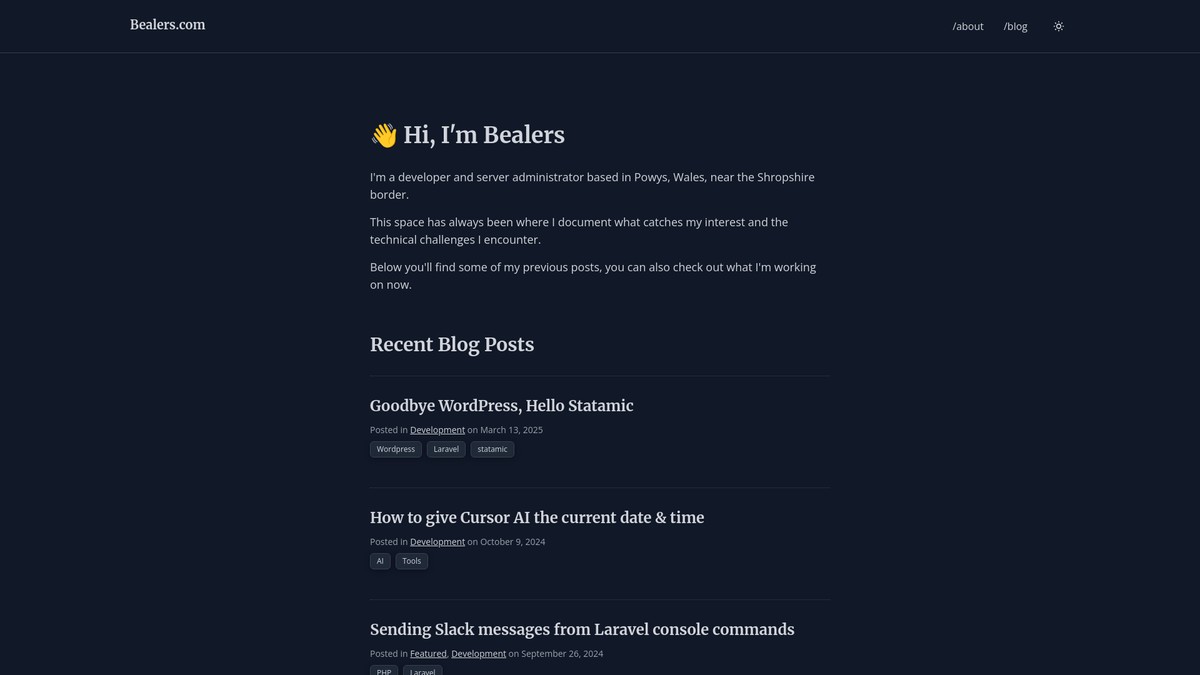 bealers.com screenshot