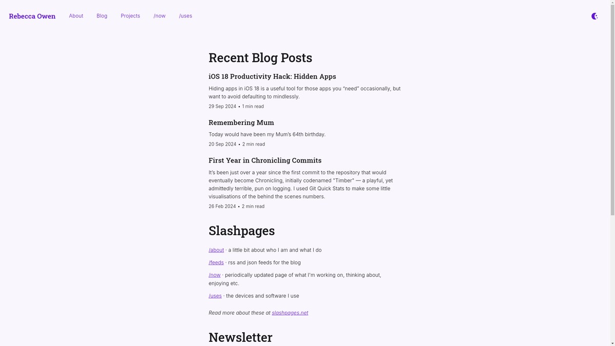 Screenshot of beccais.online