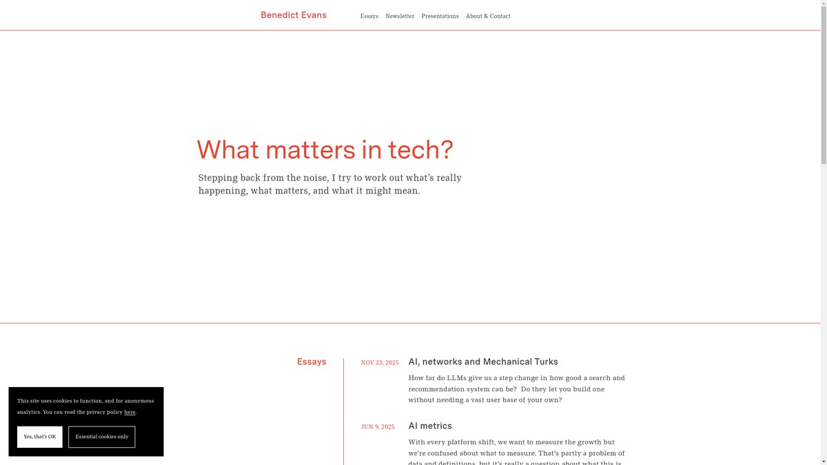 ben-evans.com screenshot