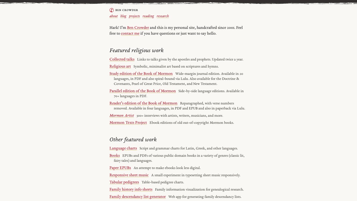 bencrowder.net screenshot