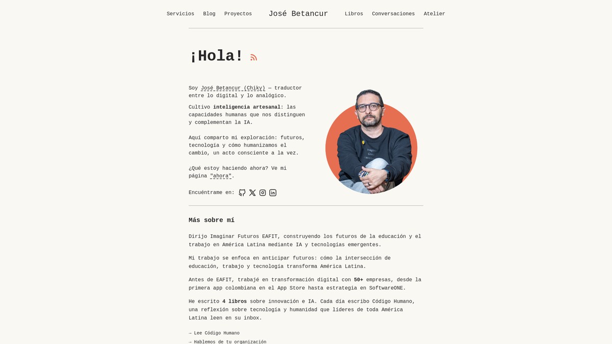 Screenshot of betancur.co