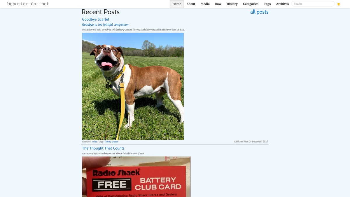 bgporter.net screenshot