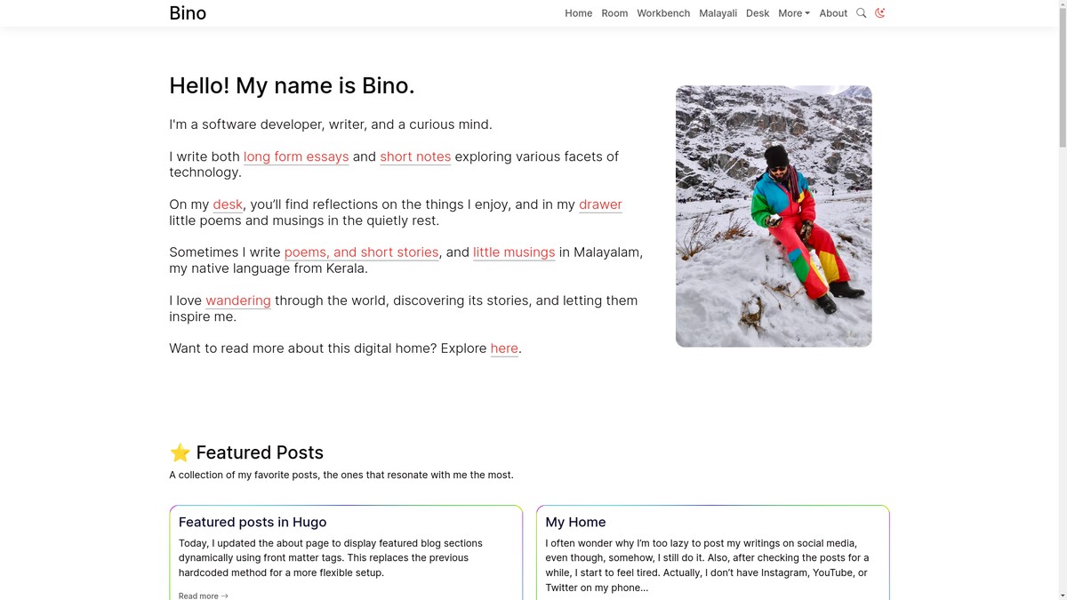 binovarghese.com screenshot