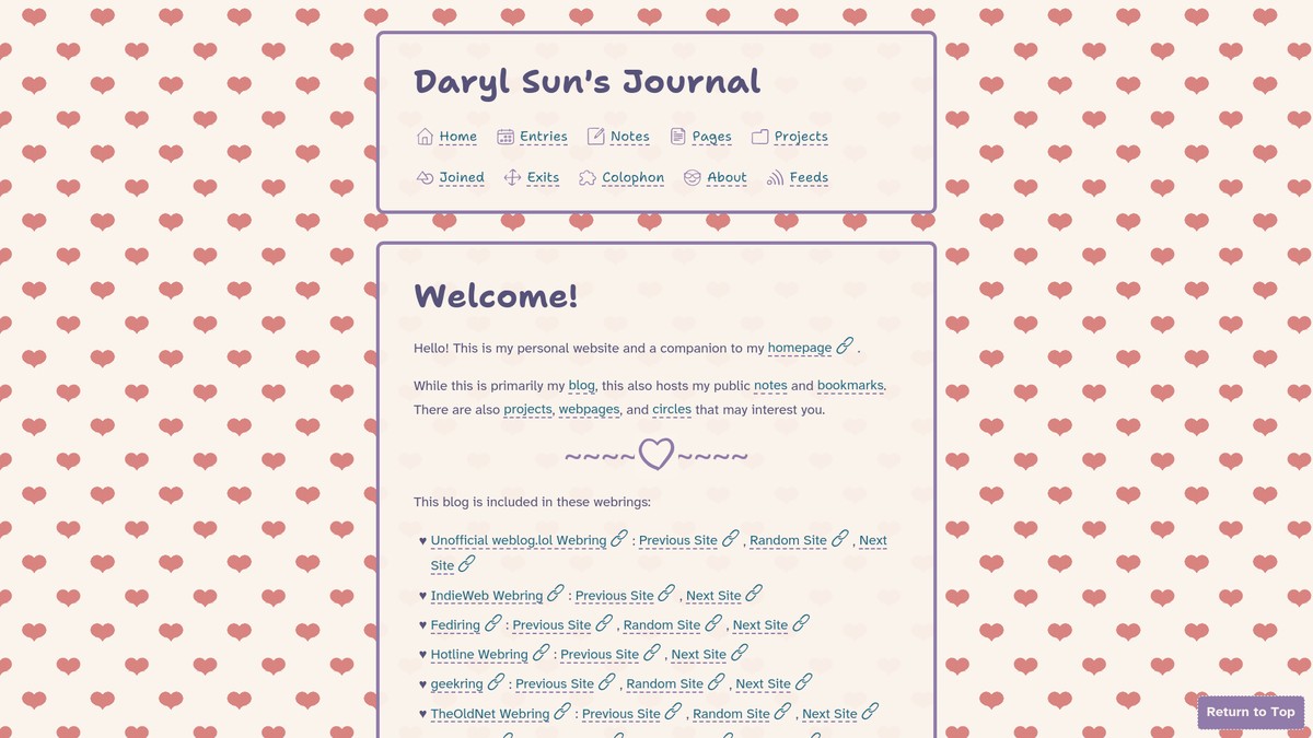 Screenshot of blog.darylsun.page