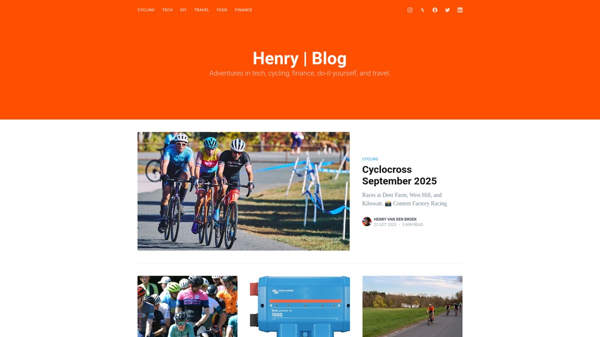 blog.henryvandenbroek.com screenshot