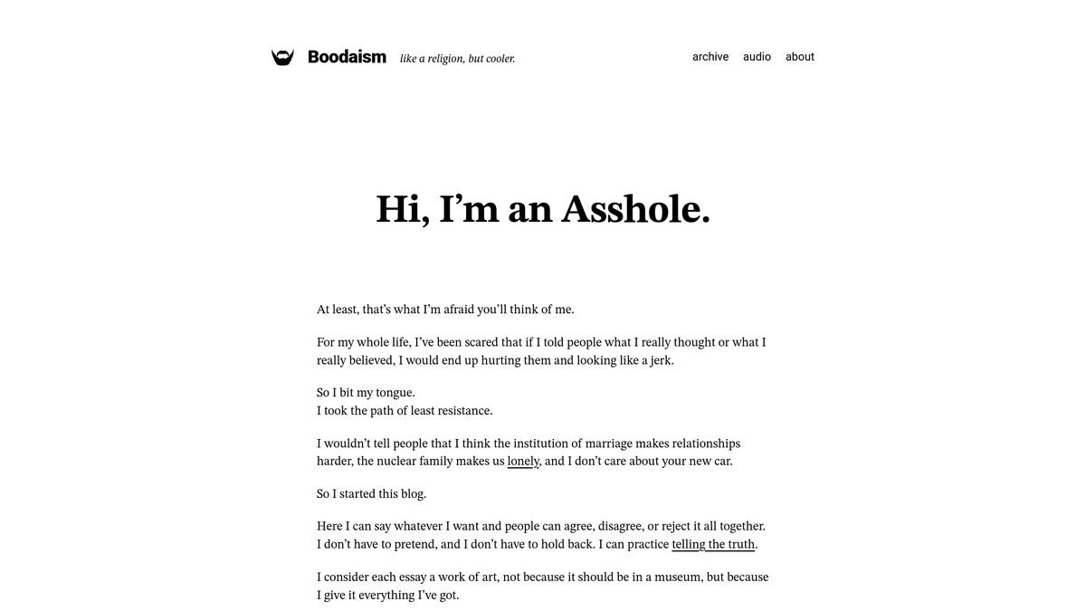 boodaism.com screenshot