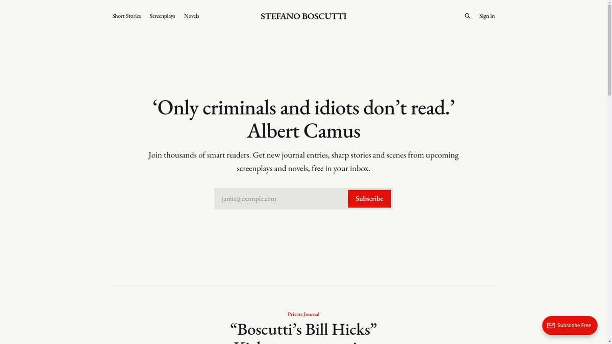 boscutti.com screenshot