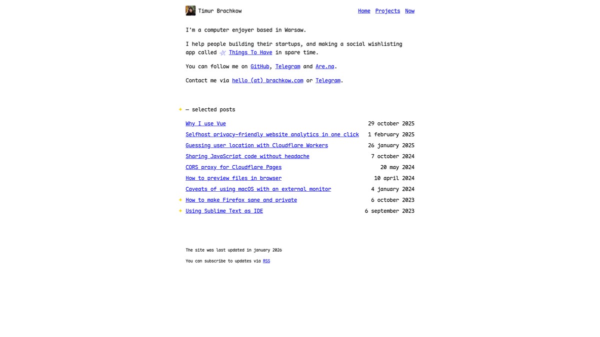 brachkow.com screenshot