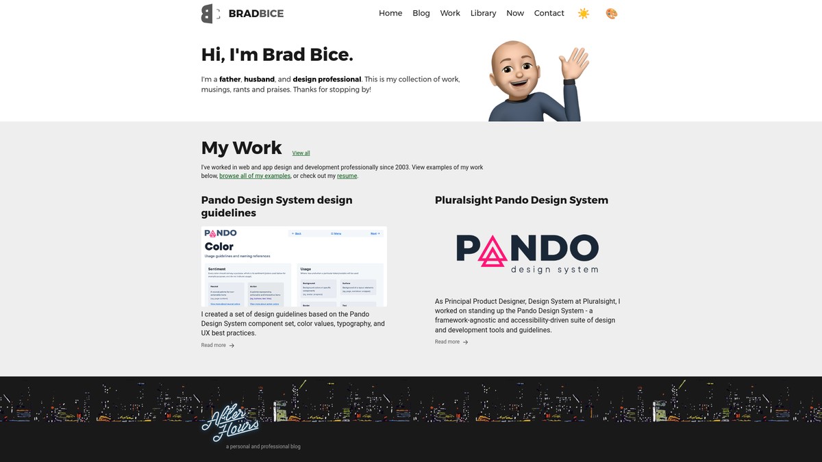 bradbice.com screenshot