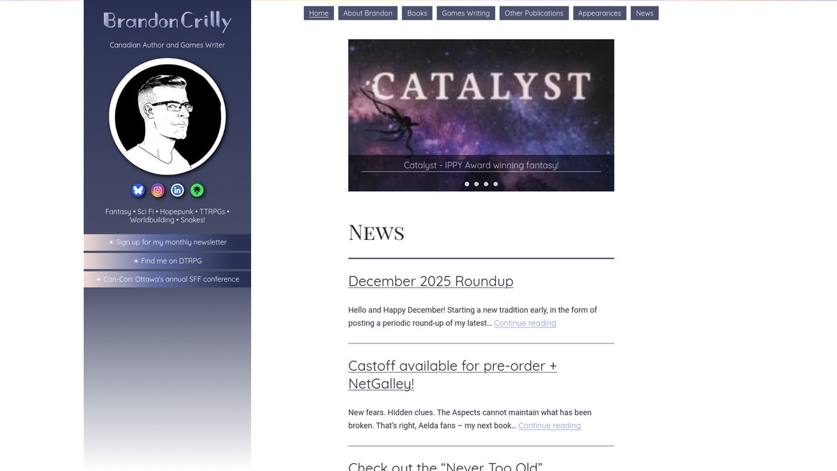 brandoncrilly.com screenshot