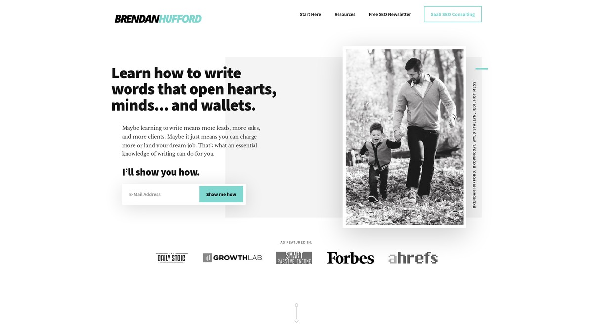 brendanhufford.com screenshot
