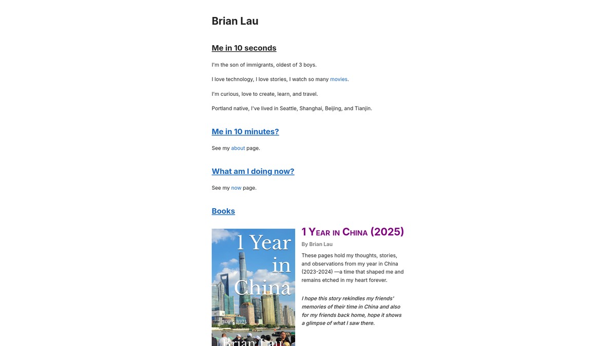 brianlau.web.app screenshot