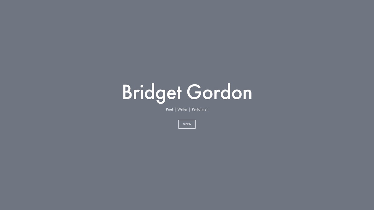 Screenshot of bridgetgordon.com