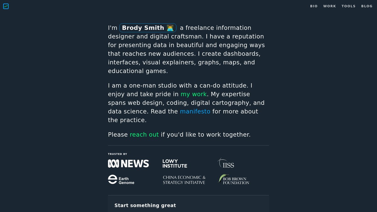 Screenshot of brody.fyi
