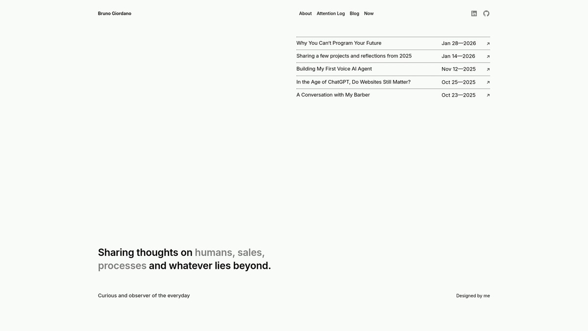 Screenshot of brugiordano.com