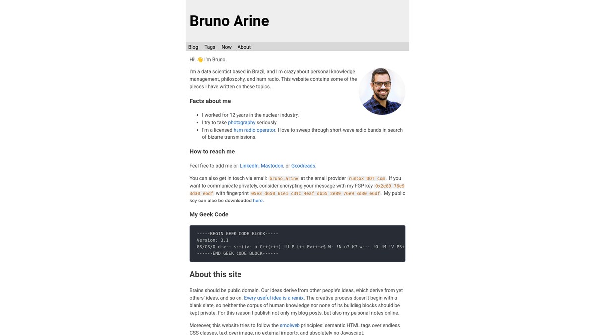 brunoarine.com screenshot
