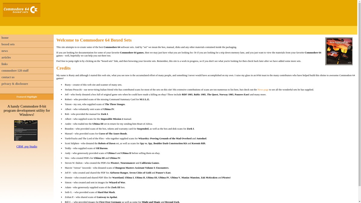 c64sets.com screenshot