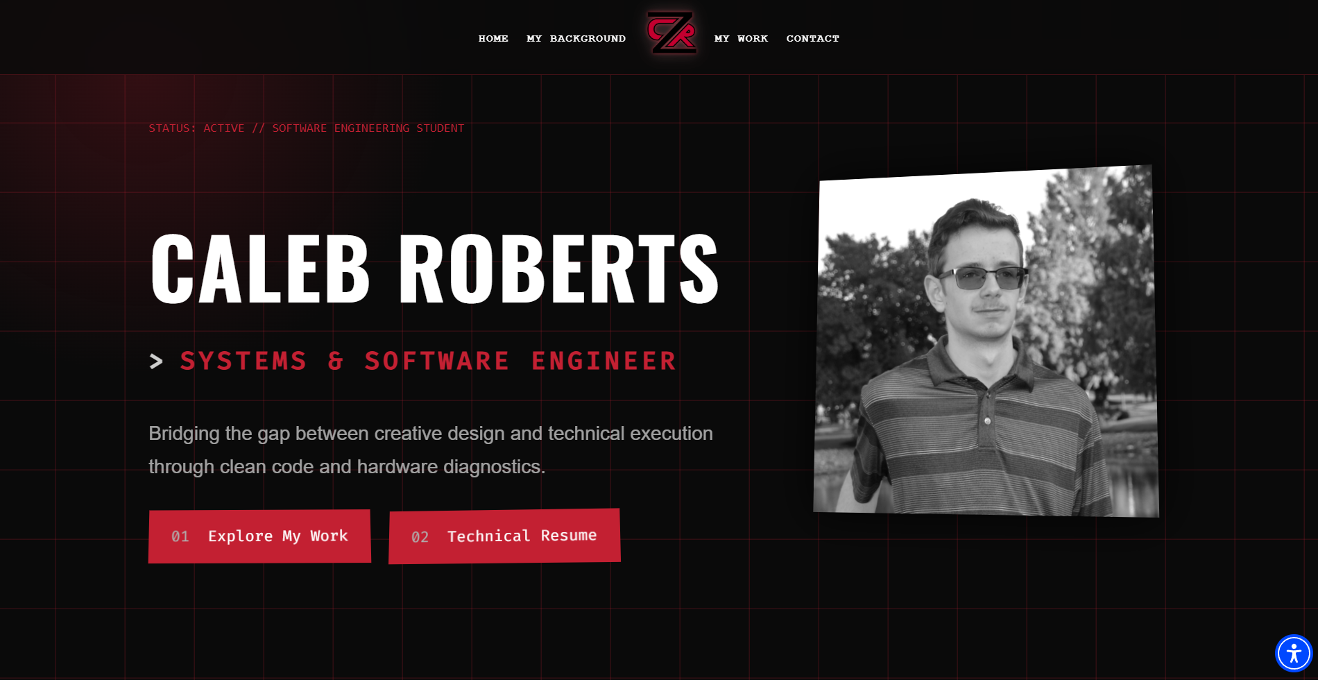 calebzroberts.com screenshot
