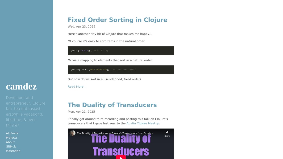 camdez.com screenshot