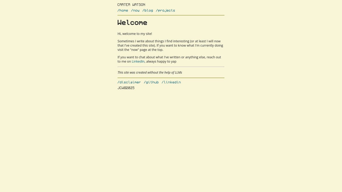 cartwatson.com screenshot
