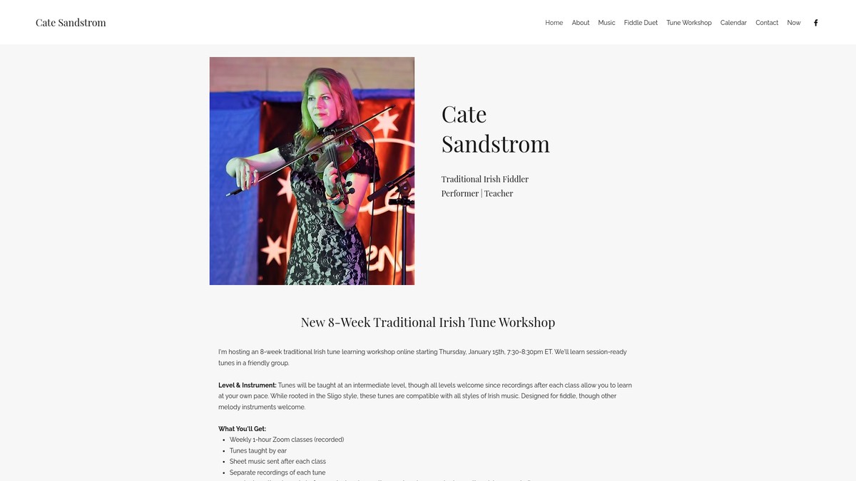 catesandstrom.com screenshot