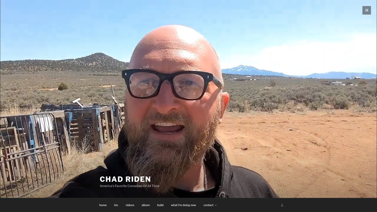 Screenshot of chadriden.com