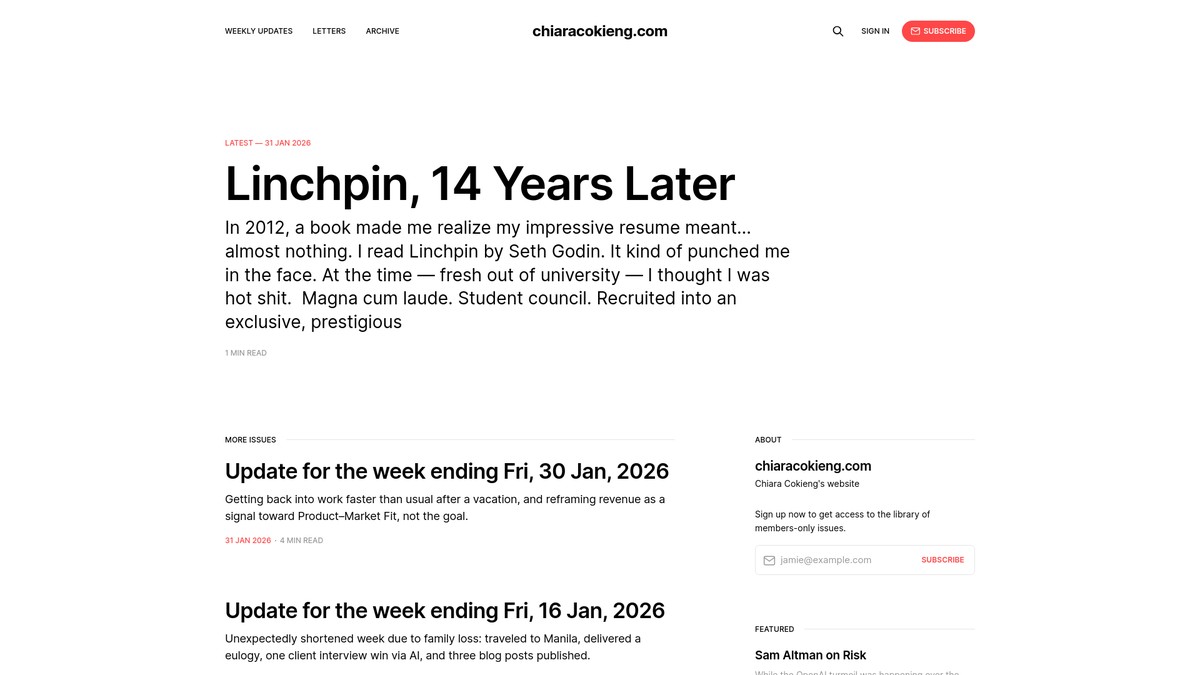 chiaracokieng.com screenshot