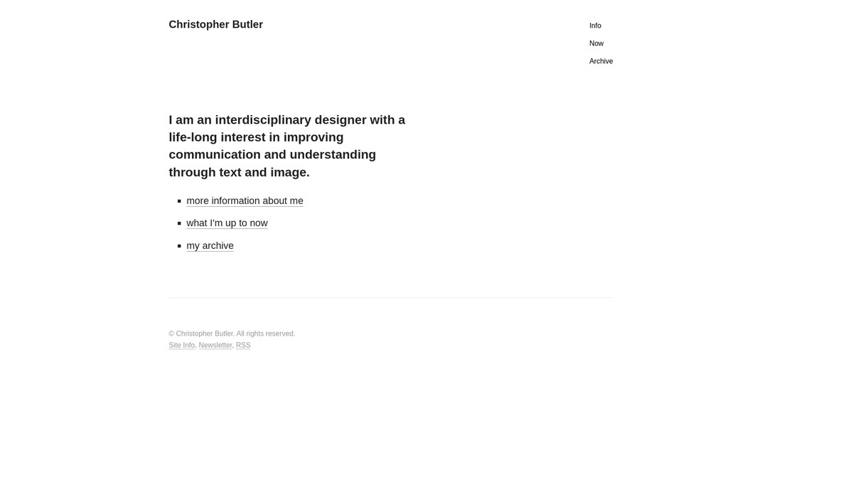 chrbutler.com screenshot