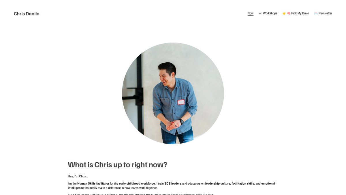chrisdanilo.com screenshot