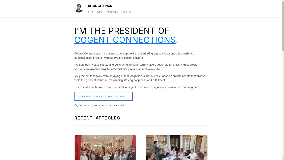 chrisgittings.com screenshot
