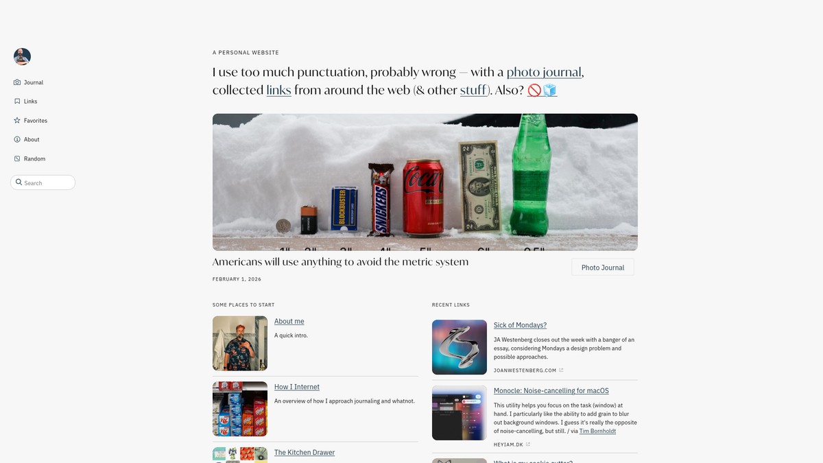 Screenshot of chrisglass.com