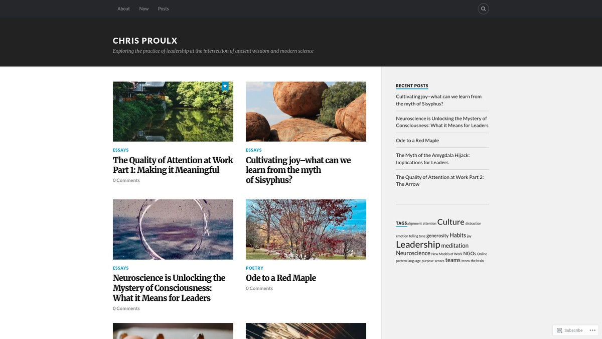 Screenshot of chrisproulx.co