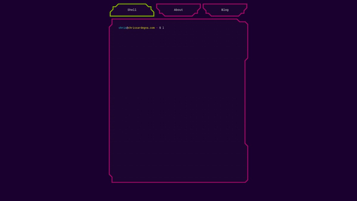 chrissardegna.com screenshot