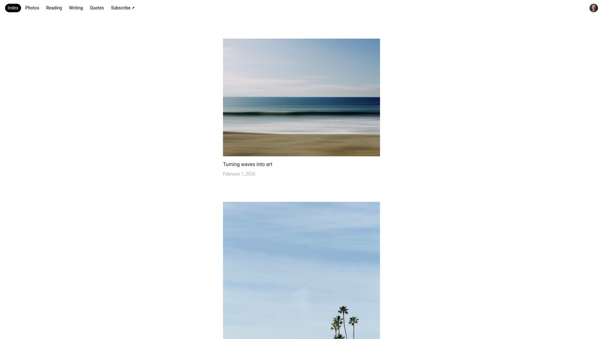 Screenshot of chuckpearson.blog