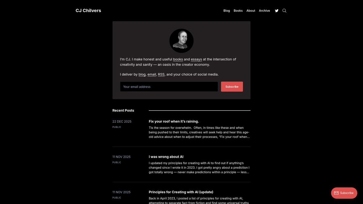 cjchilvers.com screenshot