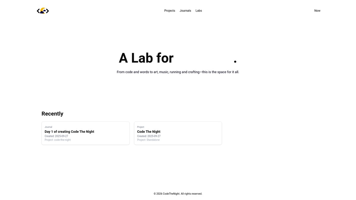 codethenight.com screenshot