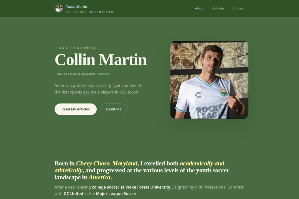 collinwmartin.com screenshot