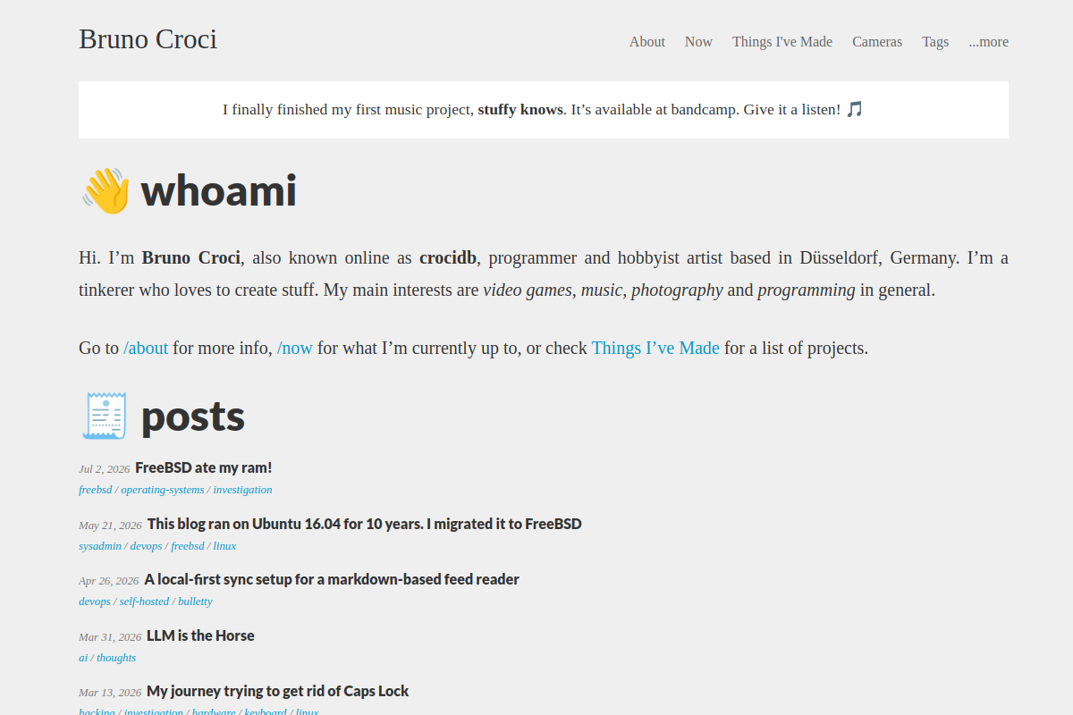 crocidb.com screenshot
