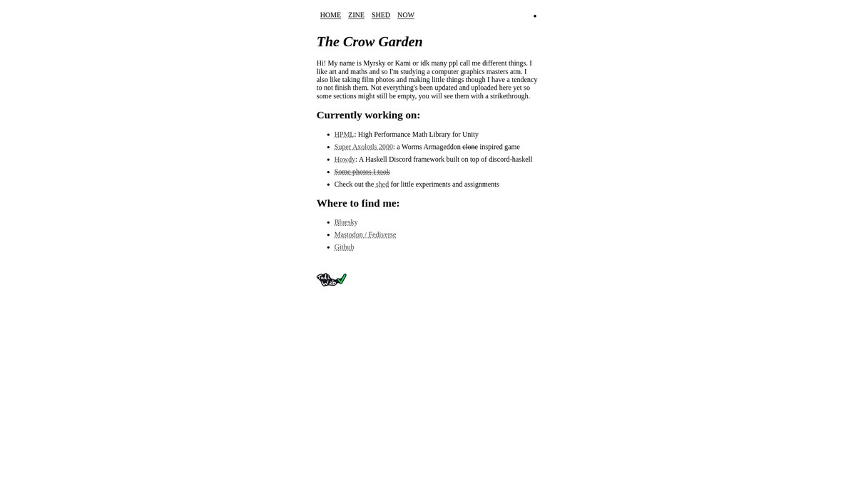 crow.garden screenshot