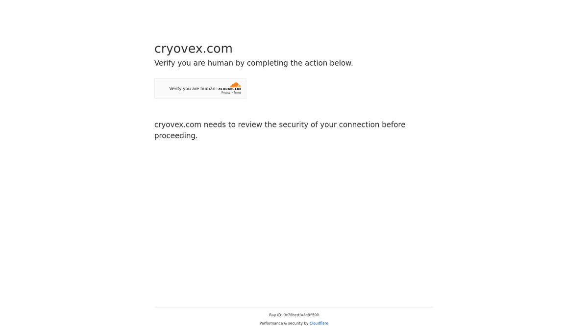 cryovex.com screenshot